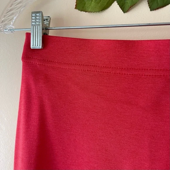 Daphne Women’s Pencil Skirt - Coral Red, Size XS/EU 36 - Picture 2 of 9